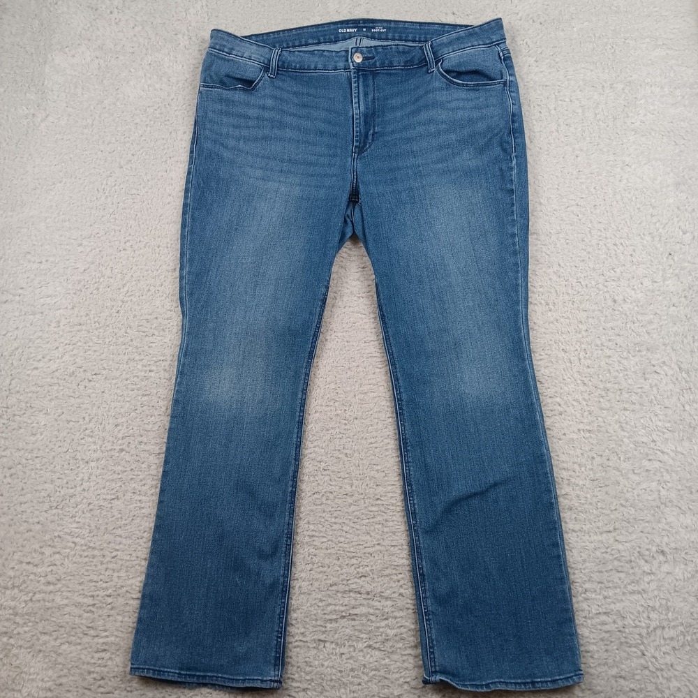 Old Navy Jeans Boot-Cut Women 18 Blue Mid-Rise Stretch 1166